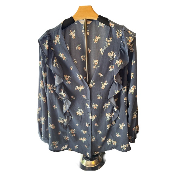 Lauren Conrad Floral Long Sleeve Blouse - Picture 3 of 4